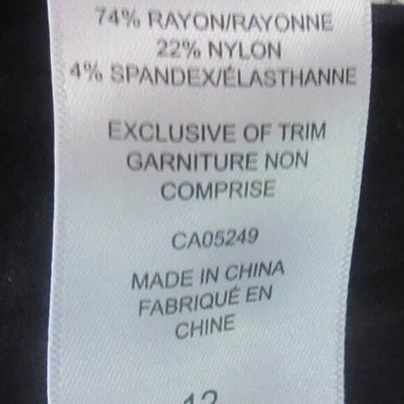 S. C. & CO. Tummy Control Womans Size 12 Black Slacks, NWT  B333-15 - Picture 6 of 6